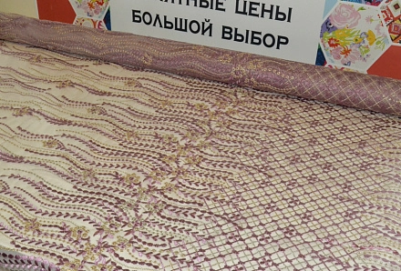 Сетка с вышивкой