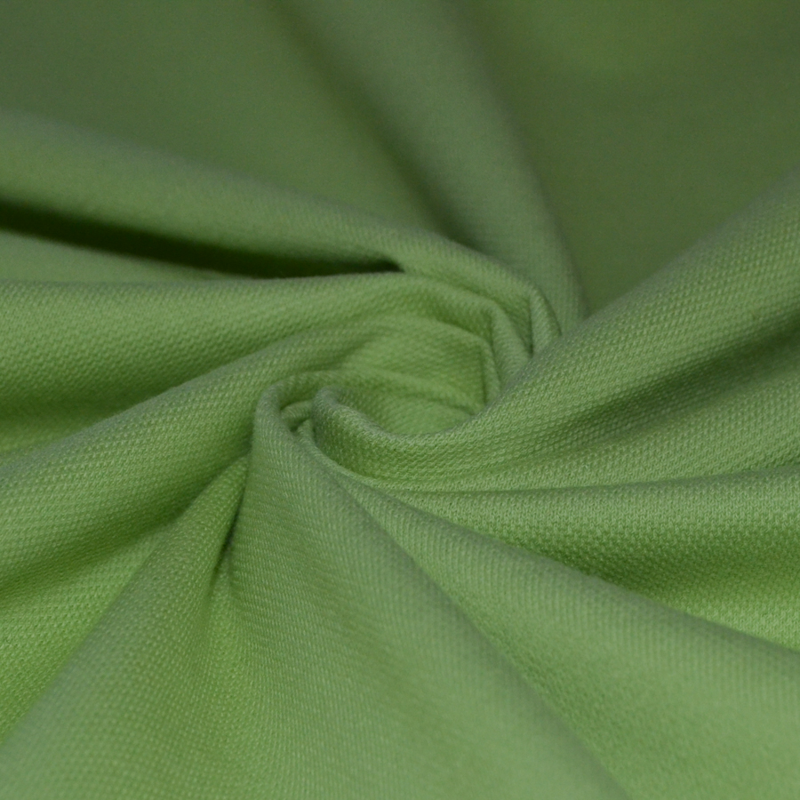 Трикотаж хлопковый пике, цвет Салатовый купить по цене 1 500 руб ...