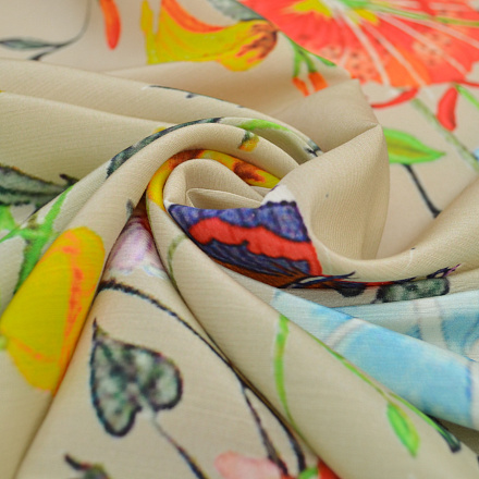 Шелк купонный Gucci flora