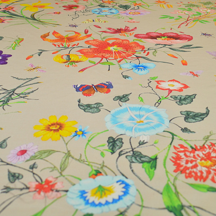 Шелк купонный Gucci flora